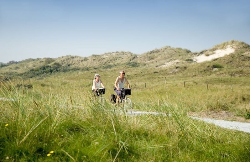 Schoorlse duinen met fietsers 2